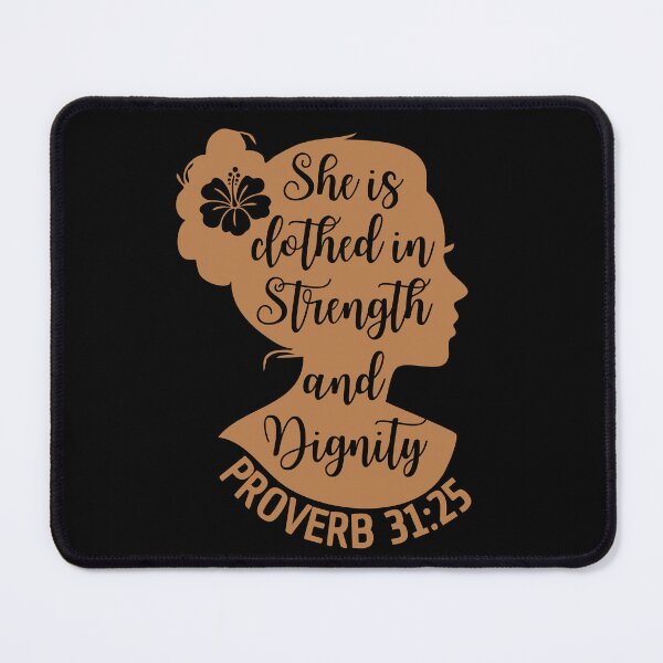 Item preview, Proverbs 31:25 – She Is Clothed with Strength and Dignity - Christian Woman designed and sold by MoriaStore.