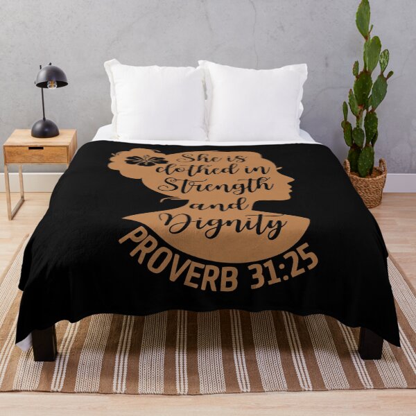Item preview, Proverbs 31:25 – She Is Clothed with Strength and Dignity - Christian Woman designed and sold by MoriaStore.