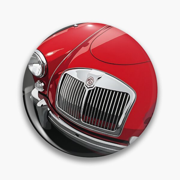 Item preview, MG A Roadster – Classic British Sports Car Front-End Illustration designed and sold by Automotive Art by Greg.
