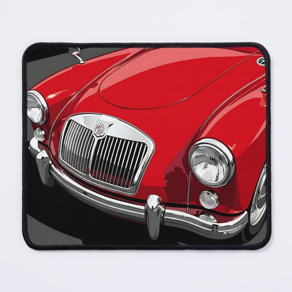 Item preview, MG A Roadster – Classic British Sports Car Front-End Illustration designed and sold by Automotive Art by Greg.