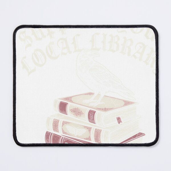 Item preview, Support Your Local Library Gothic Raven Books designed and sold by JMDesignHub.