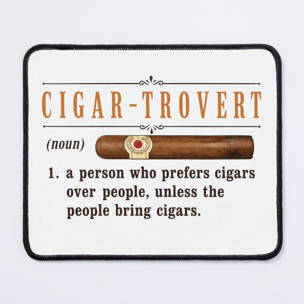 Item preview, Cigar-Trovert – Funny Vintage Cigar Lover Definition Artwork designed and sold by extrisiceye.