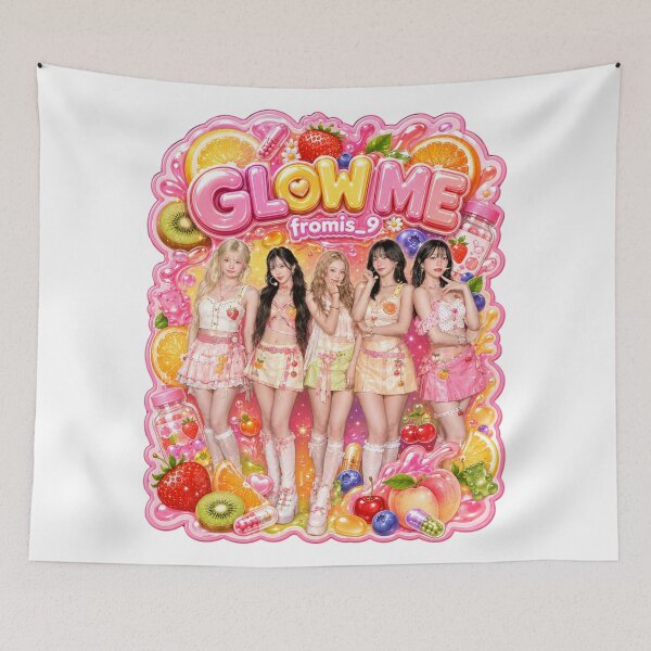 Item preview, fromis_9 Glow Me Full Group Sunset Horizon Art | Merch Collection designed and sold by Valereekmerch.