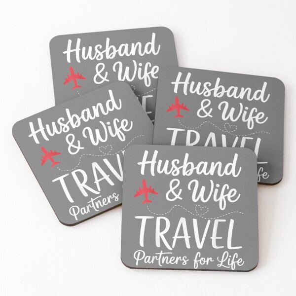 Item preview, Couple Matching Husband and Wife Travel Partners for Life designed and sold by KristineLi.