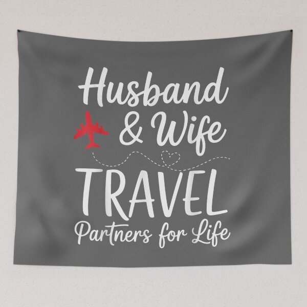 Item preview, Couple Matching Husband and Wife Travel Partners for Life designed and sold by KristineLi.