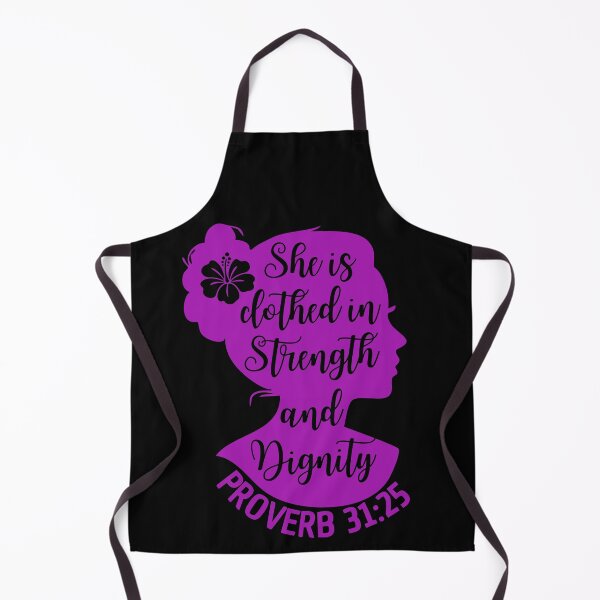 Item preview, Proverbs 31:25 – She Is Clothed with Strength and Dignity - Christian Quotes designed and sold by MoriaStore.
