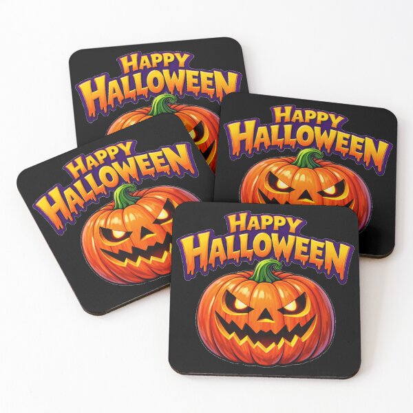 Item preview,  Happy Halloween Scary Glowing Pumpkin Face Jack O Lantern designed and sold by DeliaDesignsCo.