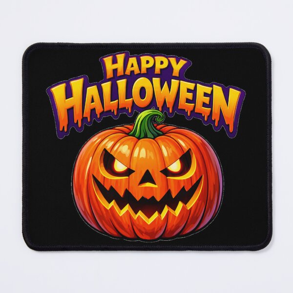 Item preview,  Happy Halloween Scary Glowing Pumpkin Face Jack O Lantern designed and sold by DeliaDesignsCo.