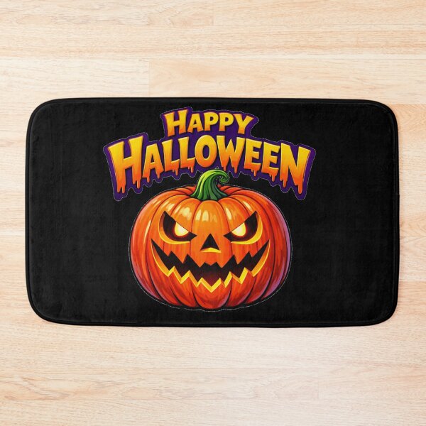 Item preview,  Happy Halloween Scary Glowing Pumpkin Face Jack O Lantern designed and sold by DeliaDesignsCo.