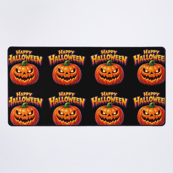 Item preview,  Happy Halloween Scary Glowing Pumpkin Face Jack O Lantern designed and sold by DeliaDesignsCo.