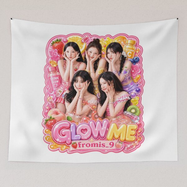 Item preview, fromis_9 Glow Me Dreamy Seaside Hyperpop Art | Merch Collection designed and sold by Valereekmerch.