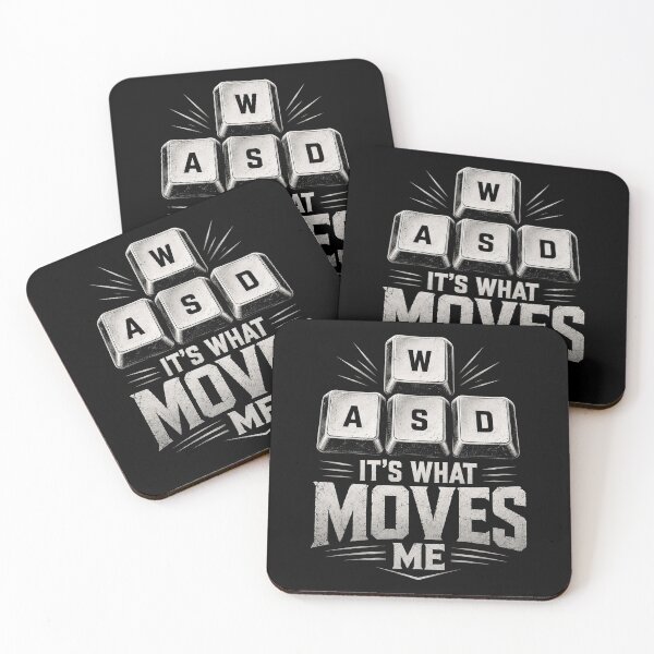 Item preview, WASD It's What Moves Me Funny PC Gamer Keyboard Gaming Design designed and sold by msaloyach.