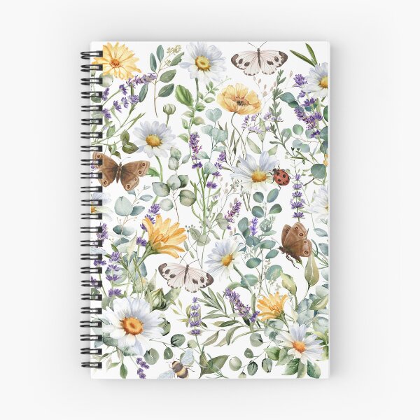 Item preview, Cottagecore Wildflower artwork with Daisy & Butterflies designed and sold by Fairymeshop.