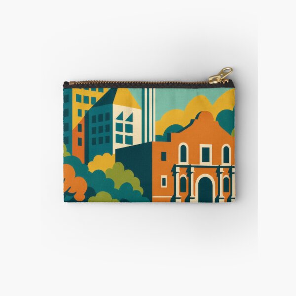 Item preview, Retro Pop Art Poster Illustration of San Antonio | Bold River Walk City Print with The Alamo, Tower of the Americas & Historic Texas Charm | Vintage American Travel Wall Art Decor designed and sold by PaintedPixels01.