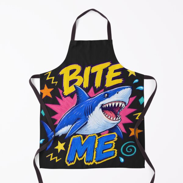 Item preview, Bite Me Comic Style Shark designed and sold by legendaryskins.