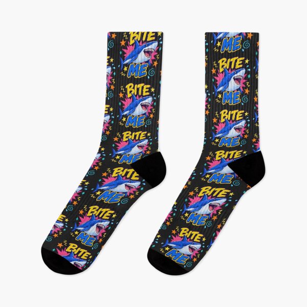Item preview, Bite Me Comic Style Shark designed and sold by legendaryskins.