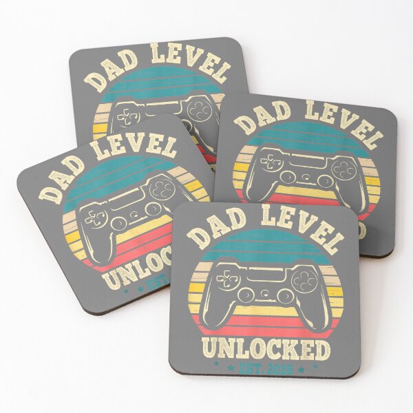 Item preview, Dad Level Unlocked 2026 First Time Soon to Be Gamer Daddy mens designed and sold by KristineLi.