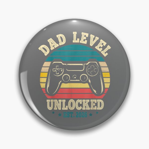 Item preview, Dad Level Unlocked 2026 First Time Soon to Be Gamer Daddy mens designed and sold by KristineLi.