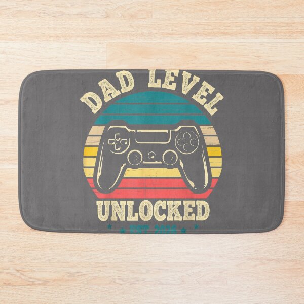Item preview, Dad Level Unlocked 2026 First Time Soon to Be Gamer Daddy mens designed and sold by KristineLi.