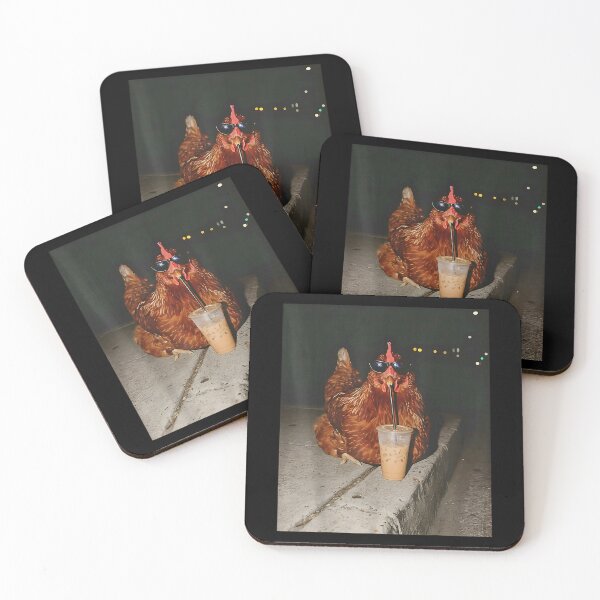Item preview, Coffee Chicken Drinking Coffee Funny designed and sold by goombi-creative.
