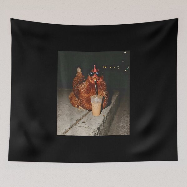 Item preview, Coffee Chicken Drinking Coffee Funny designed and sold by goombi-creative.