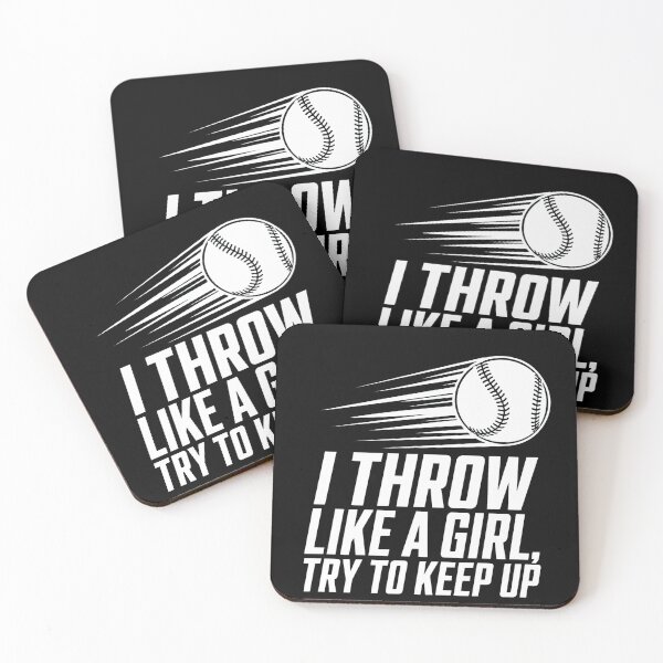 Item preview, Baseball I Throw Like a Girl Try to Keep Up  designed and sold by Uglyandcute.