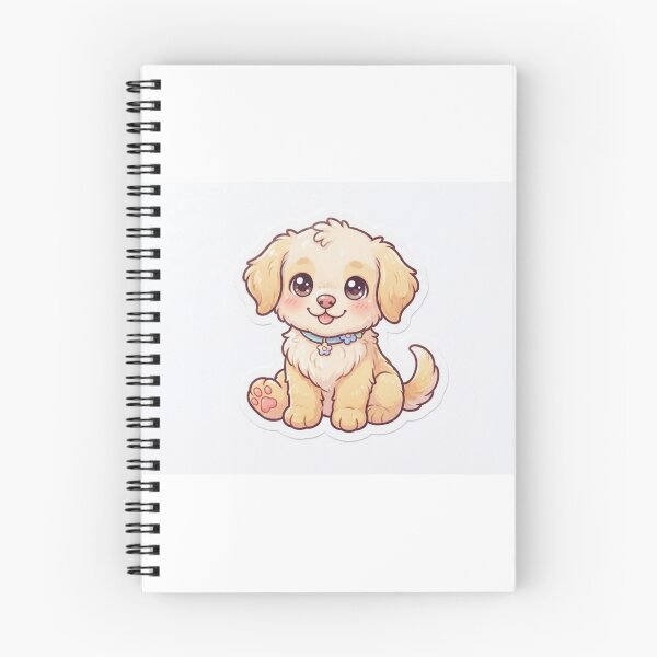 Item preview, Cute Kawaii Golden Puppy Sticker | Anime Style Fluffy Dog Art | Laptop Sticker | Gift for Dog Lovers designed and sold by Chipkooo.
