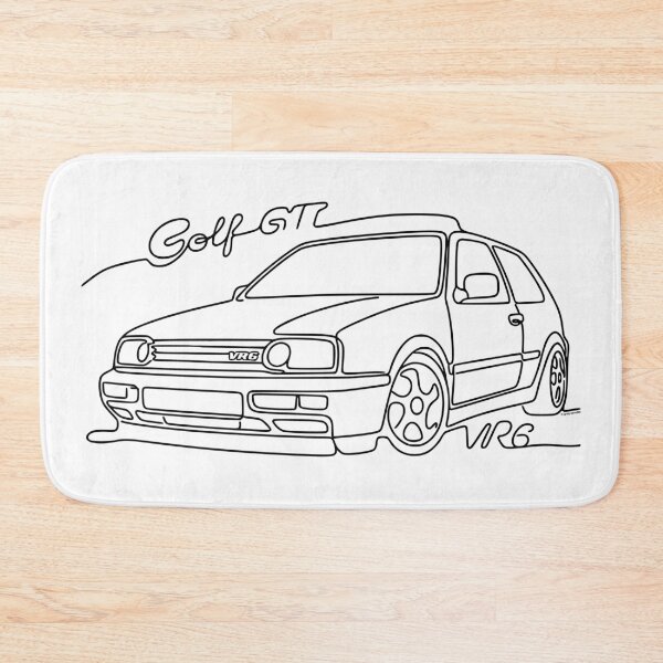 Item preview, Golf GTI VR6 – Line Art Hot Hatch Sketch designed and sold by Automotive Art by Greg.