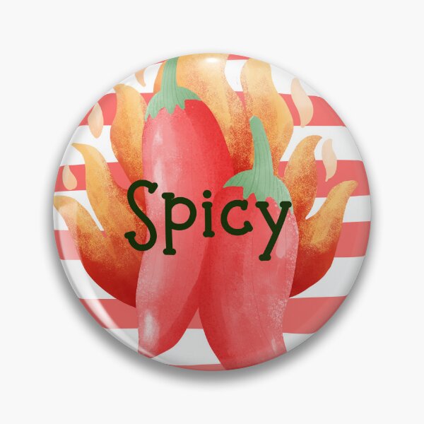 Item preview, SPICY Hot Peppers with Flames with Stripes Background designed and sold by JaymeOctober.