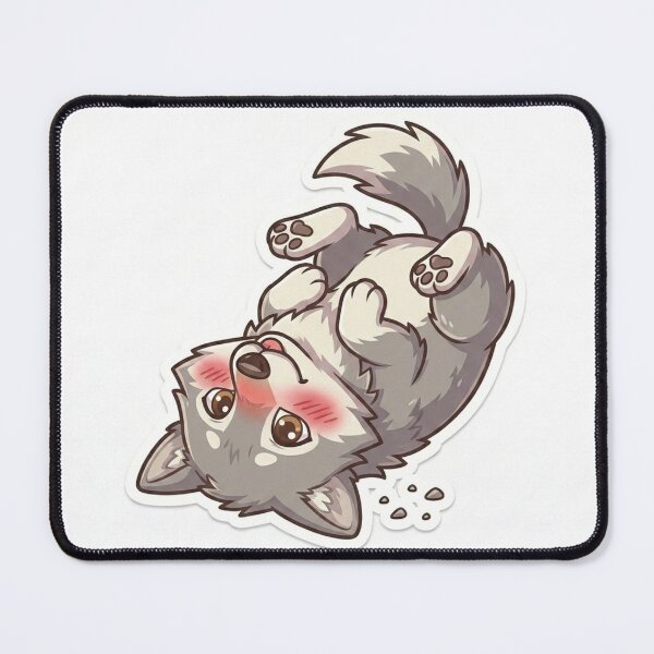 Item preview, Cute Kawaii Playful Wolf Pup Sticker | Anime Style Husky Puppy Art | Laptop Sticker | Gift for Animal Lovers designed and sold by Chipkooo.