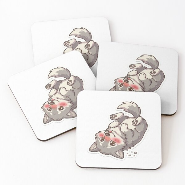Item preview, Cute Kawaii Playful Wolf Pup Sticker | Anime Style Husky Puppy Art | Laptop Sticker | Gift for Animal Lovers designed and sold by Chipkooo.