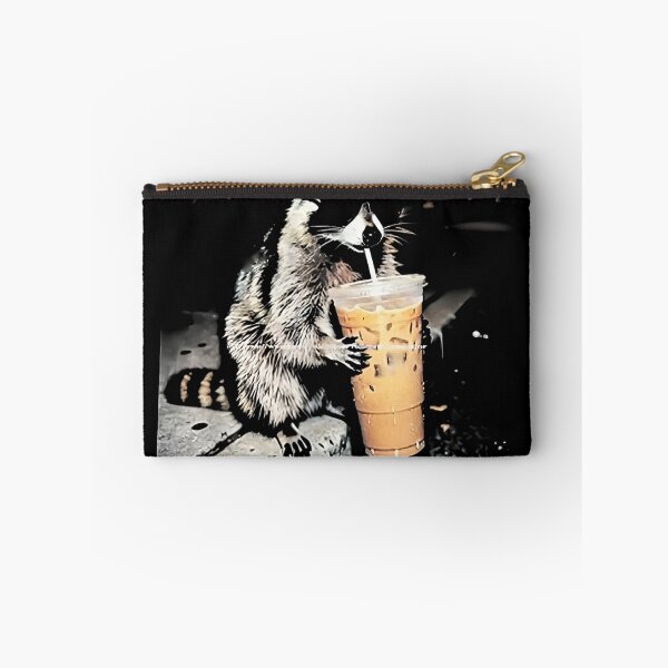 Item preview, Coffee Raccoon Drinking iced Coffee Funny designed and sold by goombi-creative.