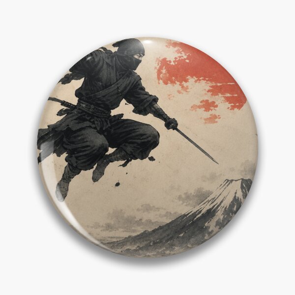Item preview, Flying Ninja Above Mount Fuji designed and sold by Silent Japan Studio.