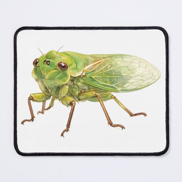 Item preview, Green Grocer Cicada Watercolour Illustration designed and sold by Jaruart.