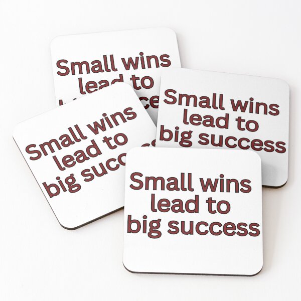 Item preview, Small wins lead to big sucess-motivational quote designed and sold by Omer's store.