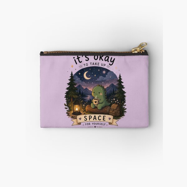Item preview, It's Okay to Take Up Space Cute Dinosaur | Cozy Camping Night Nature Aesthetic designed and sold by 1234saad.