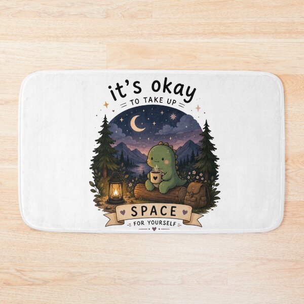 Item preview, It's Okay to Take Up Space Cute Dinosaur | Cozy Camping Night Nature Aesthetic designed and sold by 1234saad.