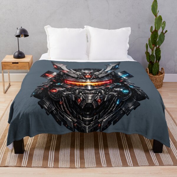 Item preview, Cyberpunk Samurai Mask Neon Techwear Warrior designed and sold by Moons Studio.