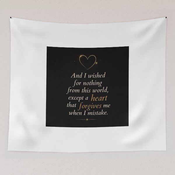 Item preview, The Forgiving Heart Arabic Poetry Aesthetic Typography designed and sold by SakinahArt.