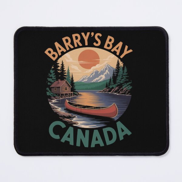 Item preview, Barry's Bay Canada Vintage Sunset, Ontario Lake Cabin Canoe Nature Travel Gift designed and sold by Zizo-DR44.