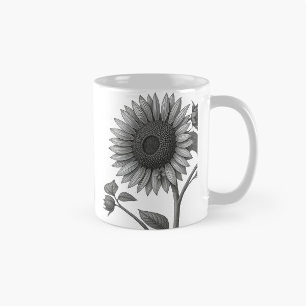 Item preview, Sunflower and Friend in Gray designed and sold by The Insect Library.