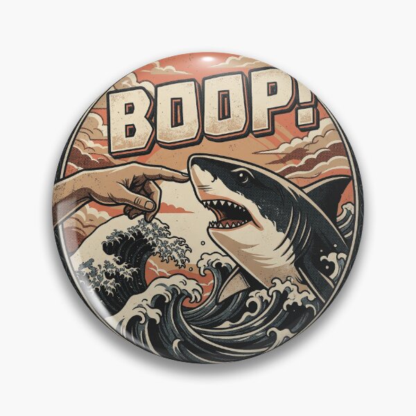 Item preview, Retro Japanese Waves Boop Shark designed and sold by legendaryskins.