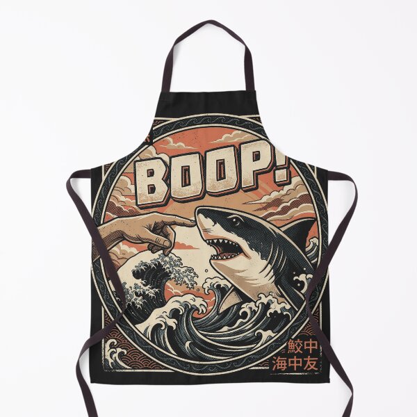 Item preview, Retro Japanese Waves Boop Shark designed and sold by legendaryskins.