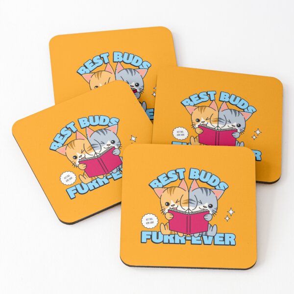 Item preview, Best Buds Furr-ever - Cute Cats Reading Book Pun designed and sold by GenZFashion000.