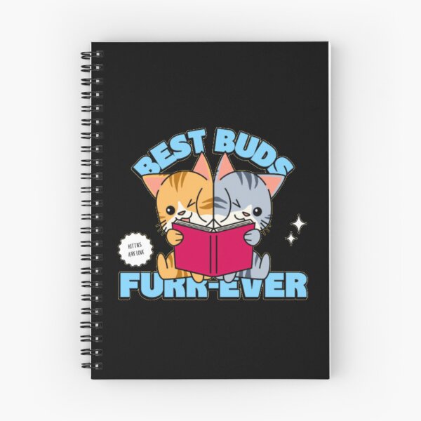 Item preview, Best Buds Furr-ever - Cute Cats Reading Book Pun designed and sold by GenZFashion000.