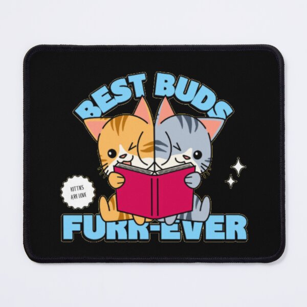 Item preview, Best Buds Furr-ever - Cute Cats Reading Book Pun designed and sold by GenZFashion000.