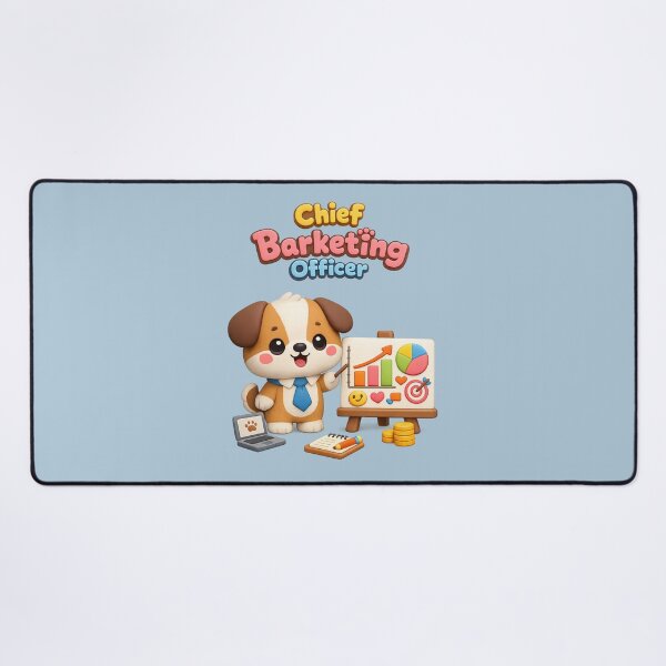 Item preview, Chief Barketing (Marketing) Officer Cute Dog | Kawaii 3D Puppy Business Cartoon designed and sold by Moons Studio.