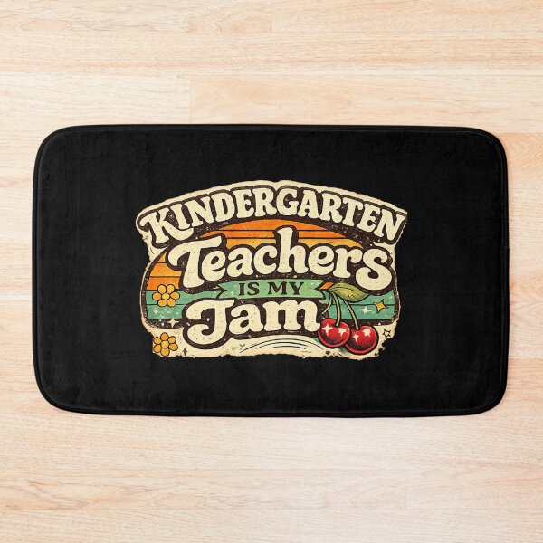 Item preview, Retro Kindergarten Teachers Is My Jam Groovy Vintage Teacher Sticker designed and sold by FestivityFinds.
