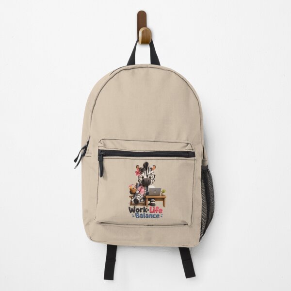 Item preview, Cute Zebra Work Life Balance | Funny Striped Laptop Animal 3D designed and sold by Moons Studio.