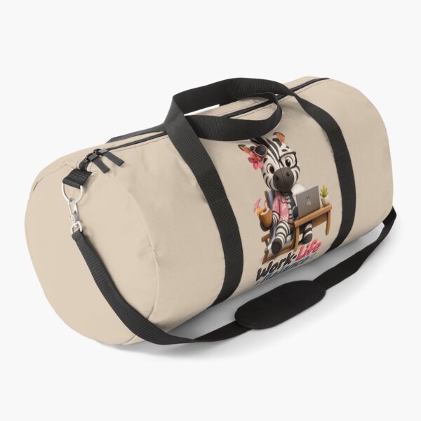 Item preview, Cute Zebra Work Life Balance | Funny Striped Laptop Animal 3D designed and sold by Moons Studio.